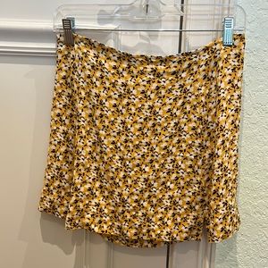 Floral Mini Skirt